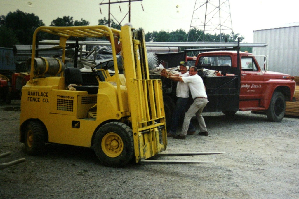 Hartlage Fence Company's growth led to company lot expansion in early 1990's.