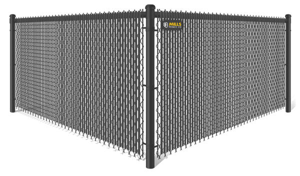 Black Semi-Privacy Chain Link fence contractor in Louisville, Kentucky