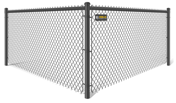 Black PVC Coated Chain Link fence contractor in Louisville, Kentucky