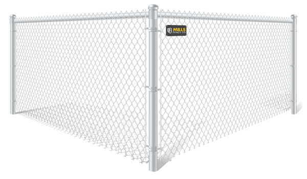 White Plastic Coated Chain Link fence contractor in Louisville, Kentucky