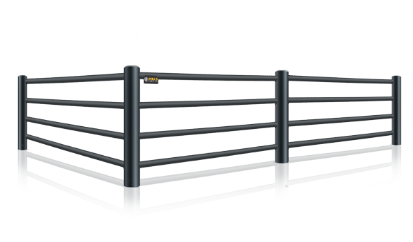 Metal pipe fence for farms in the Louisville, Kentucky area.