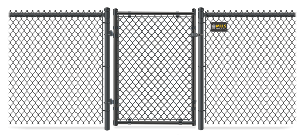 Chain Link gate in closed position