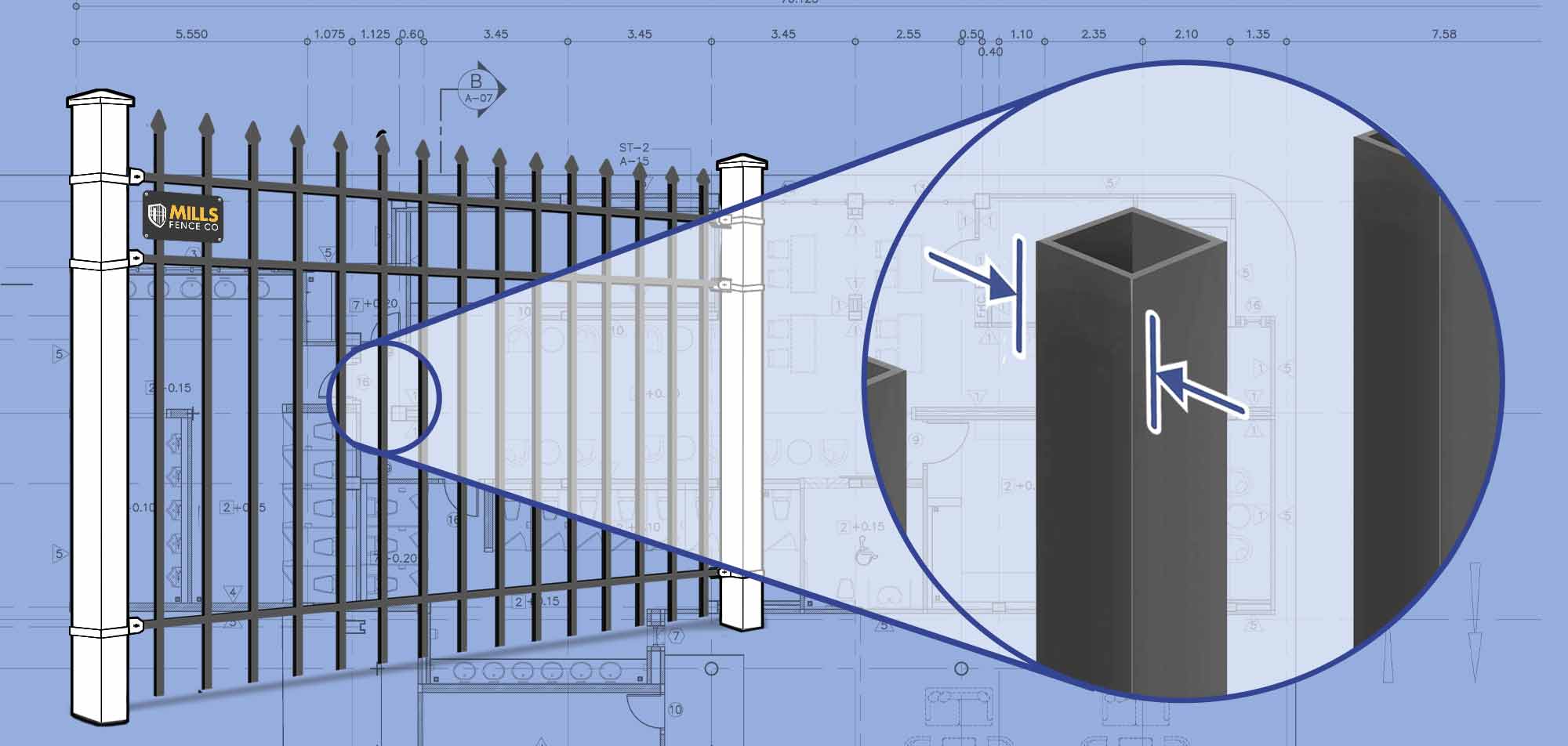 Louisville, Kentucky Ornamental Steel fence Pickets installation company