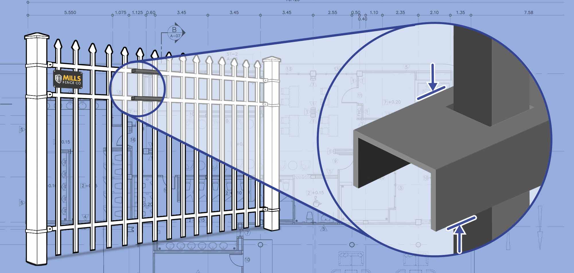 Louisville, Kentucky Ornamental Steel fence Rails installation company