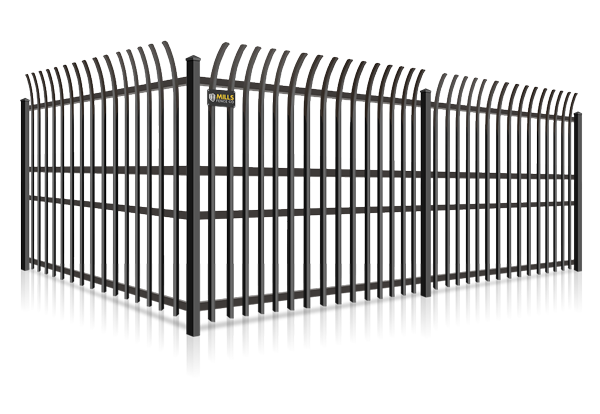 Commercial Wrought Iron fence installation for the Louisville, Kentucky area.