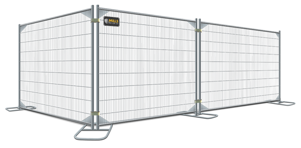 Temporary fence installation for the Louisville, Kentucky area.