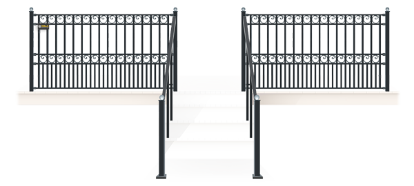 Louisville, Kentucky Wrought Iron fence installation for the Louisville, Kentucky area.