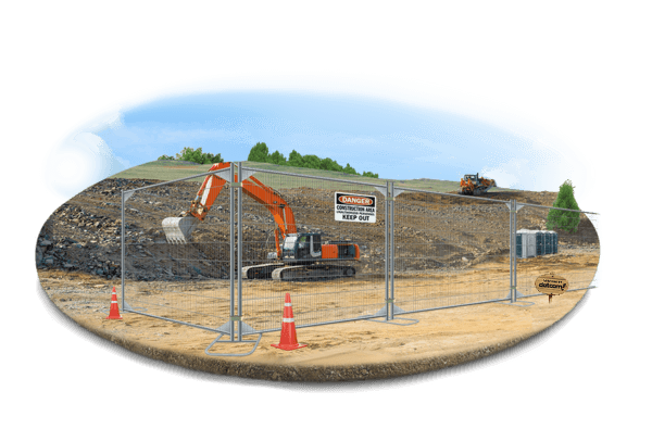 Temp fence rentals in the Louisville, Kentucky area.