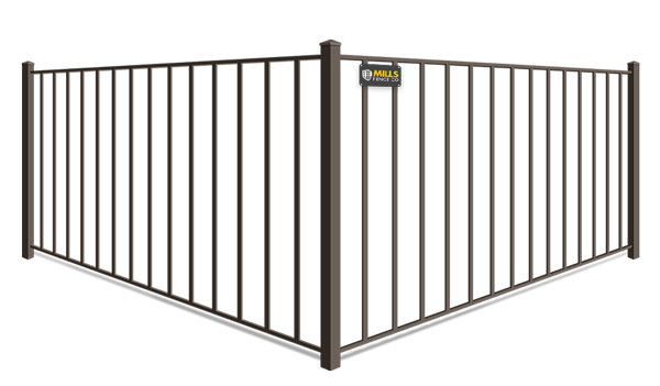 2 Rail aluminum fence company in Louisville, Kentucky