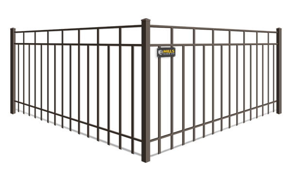 Alternating Picket Flat Top aluminum fence company in Louisville, Kentucky