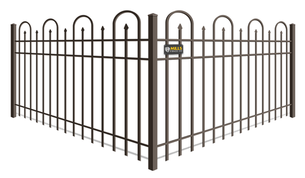 Looped Picket aluminum fence company in Louisville, Kentucky