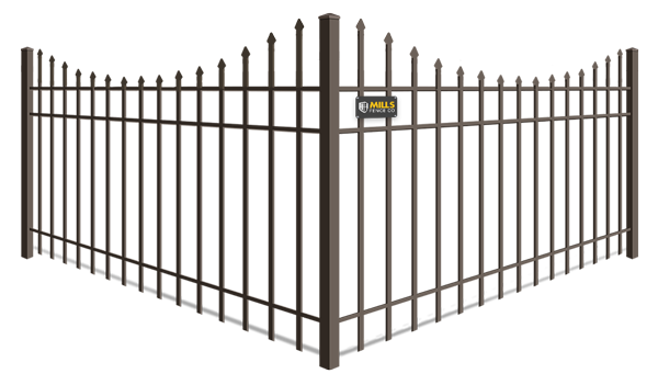 Scalloped Top aluminum fence company in Louisville, Kentucky