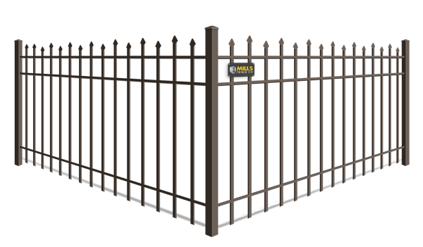 Staggered Picket aluminum fence company in Louisville, Kentucky