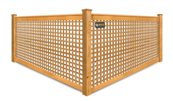 Decorative Lattice wood fence company in Louisville, Kentucky