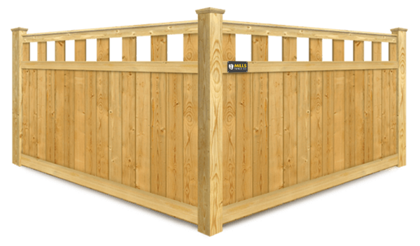 Extended Alternating Pickets wood fence company in Louisville, Kentucky