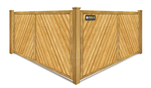 Herringbone wood fence company in Louisville, Kentucky