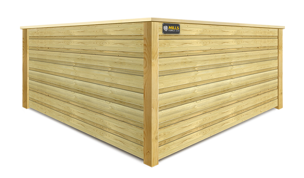 Horizontal Board On Board wood fence company in Louisville, Kentucky