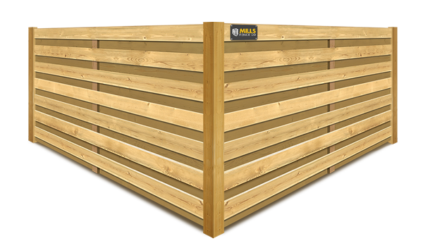 Horizontal Shadowbox wood fence company in Louisville, Kentucky