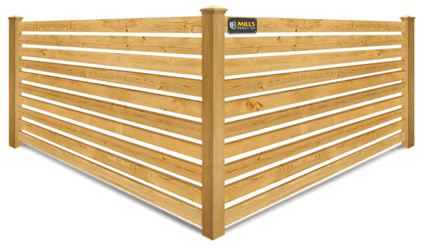 Horizontal Spaced Picket wood fence company in Louisville, Kentucky