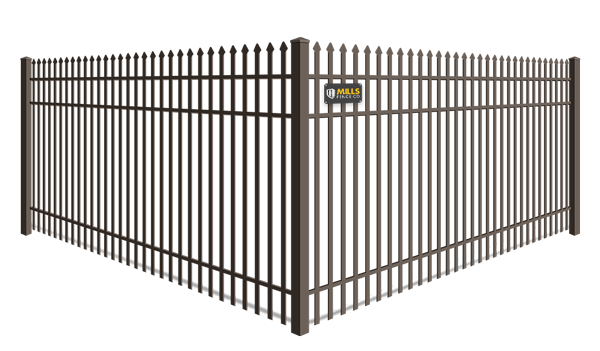 Double Picket Spear Top wrought iron fence company in Louisville, Kentucky