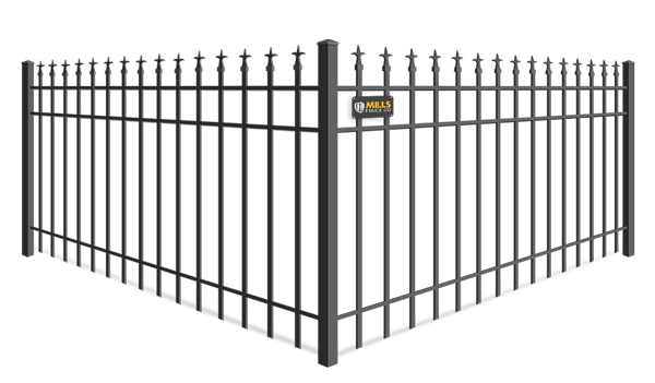Trident Finial wrought iron fence company in Louisville, Kentucky