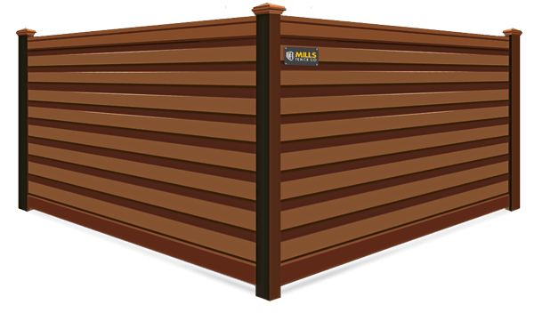 Saddle Horizontal Privacy Trex fence company in Louisville, Kentucky