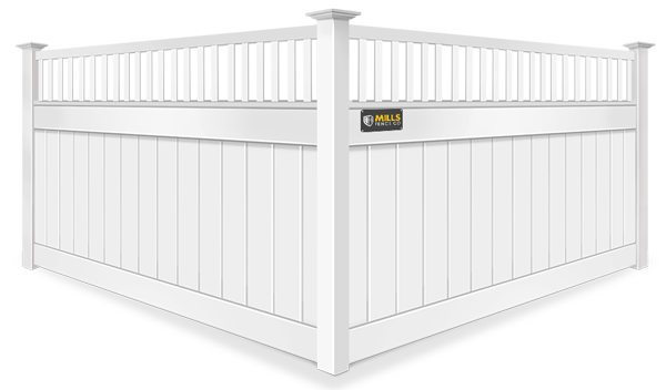 Spindle Top vinyl fence contractor in Louisville, Kentucky