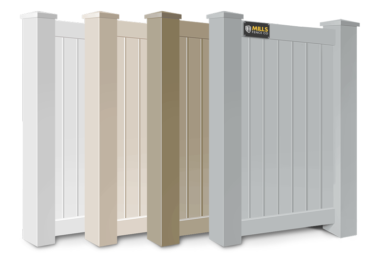 Vinyl fence color choices in Louisville, Kentucky