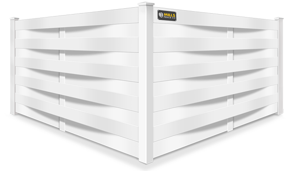 Basket Weave vinyl fence contractor in Louisville, Kentucky