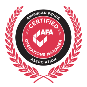 AFA  - American Fence Association - Certified Operations Manager