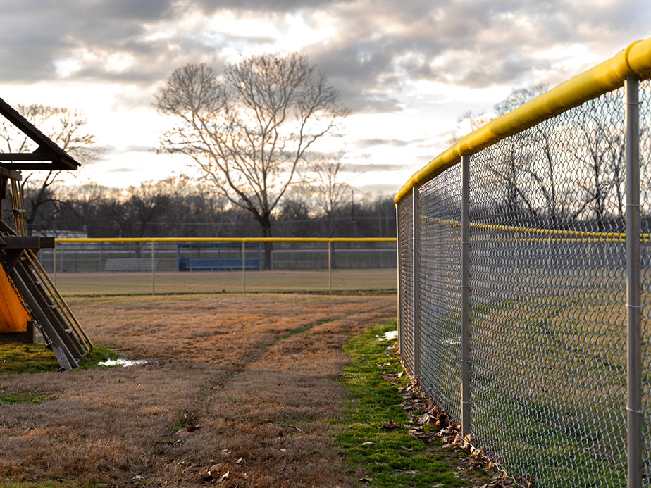 Chain link fence inLouisville Kentucky